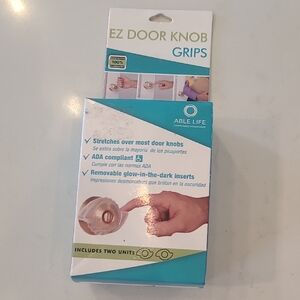 New Able Life EZ Door Knob Grips with Glow-in-the-Dark Inserts